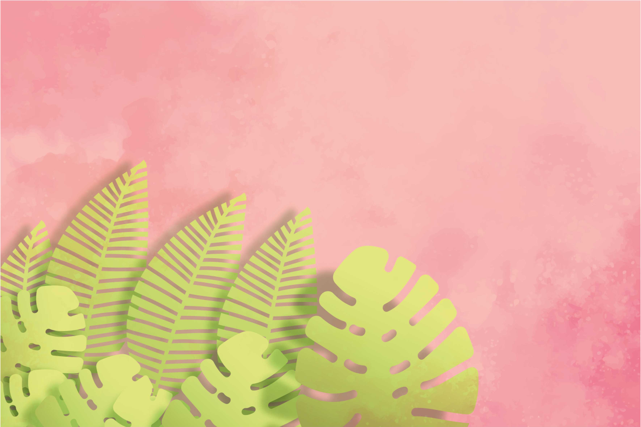 Original dækkeserviet botanisk bladarrangement - TenStickers