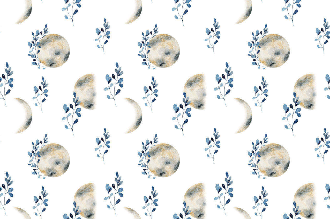 Original dækkeserviet med himmelske månemønstre - TenStickers