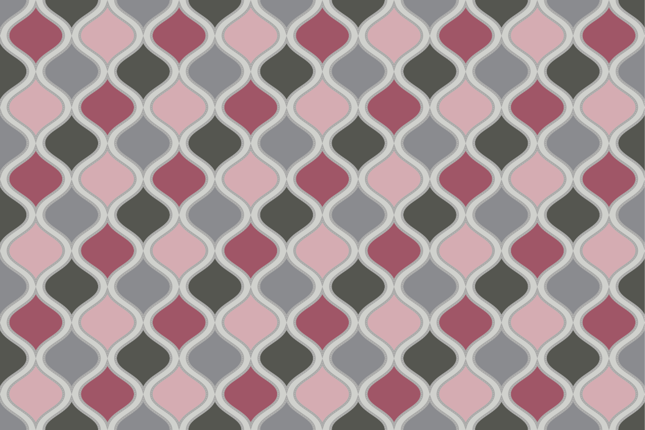 Farverig mønstret tekstur dækkeserviet - TenStickers