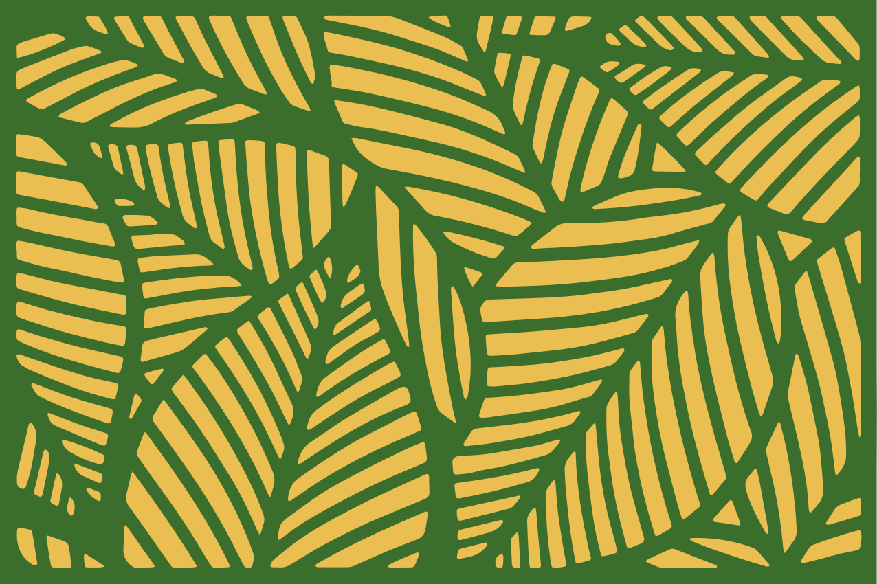 Jungle tema med originale dækkeservietter i træ - TenStickers