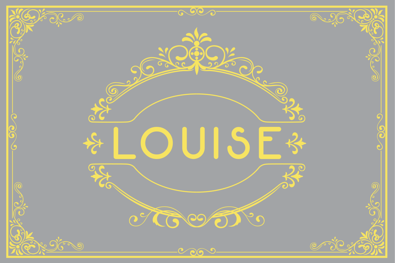 Elegant navneskilt dækkeserviet - TenStickers