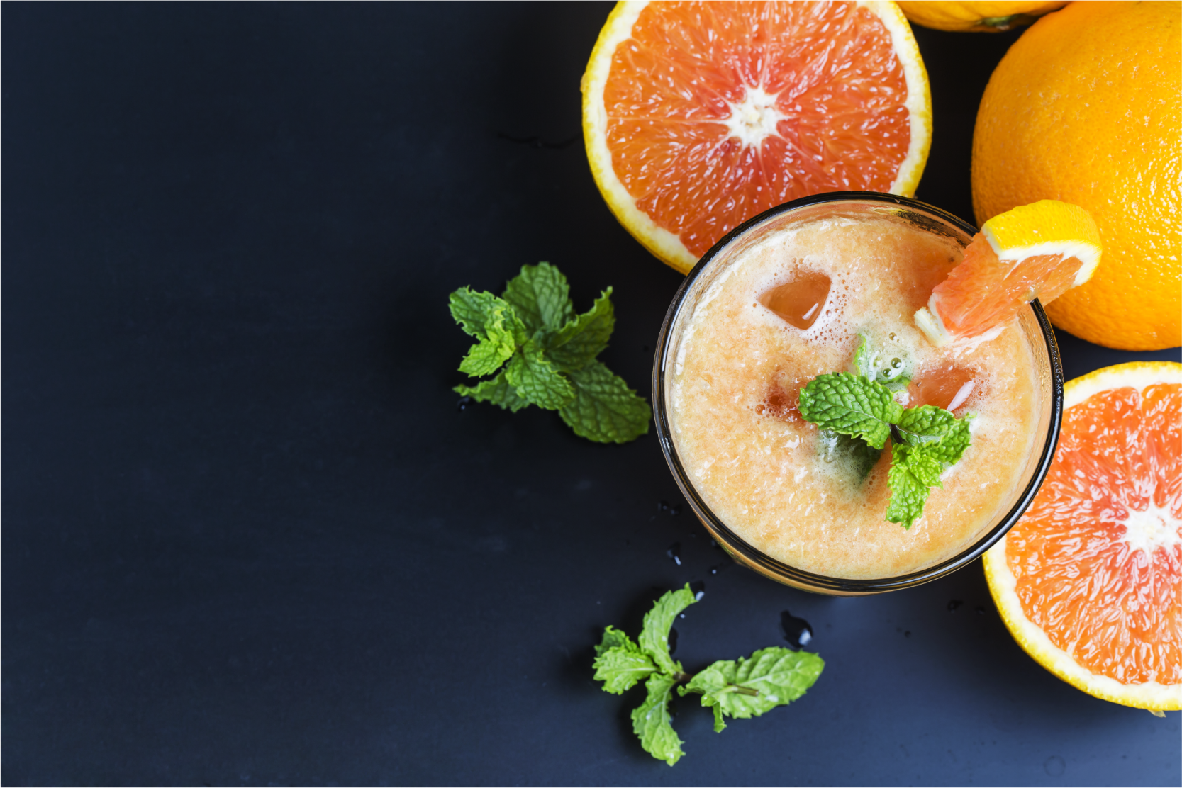 Dækkeserviet til hjem fresh citrus drink - TenStickers