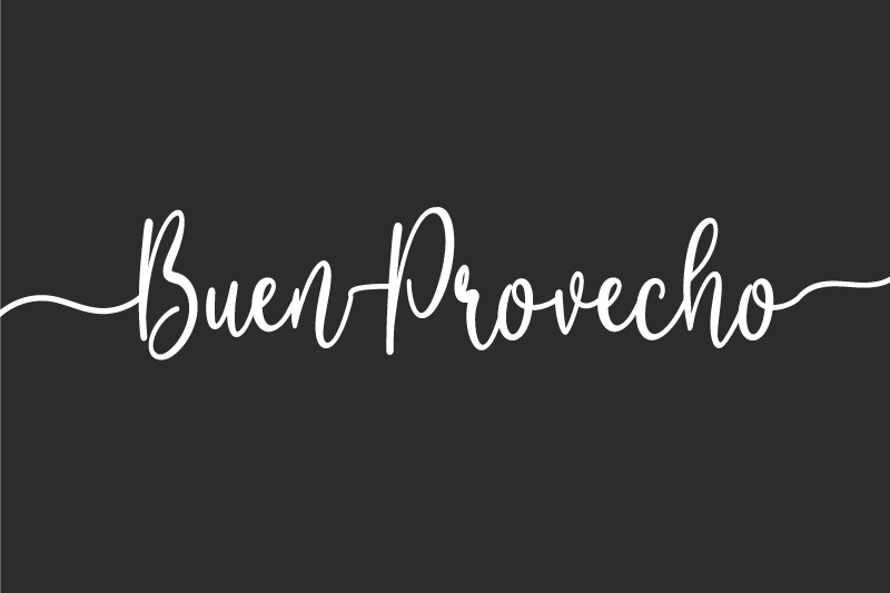 Elegant mad bekræftelse tekst dækkeserviet - TenStickers