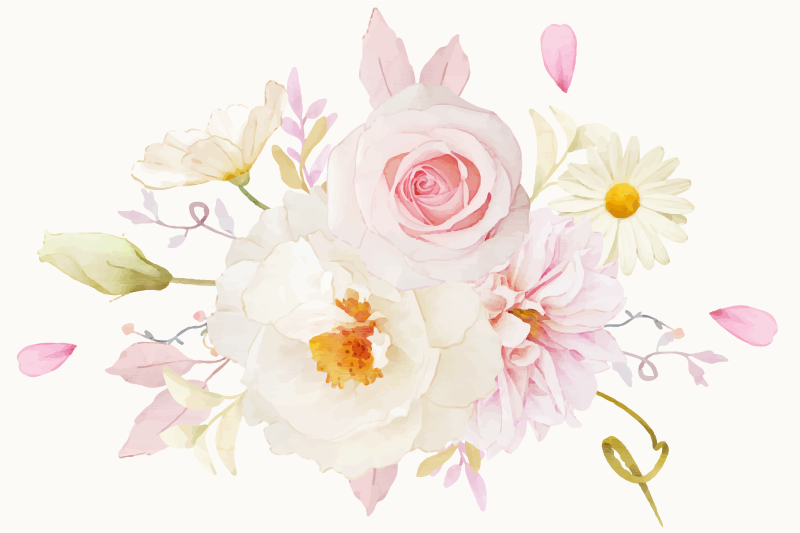 Original dækkeserviet blomsterarrangement glæde - TenStickers