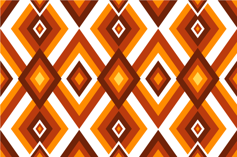 Original dækkeserviet geometrisk diamantmønster - TenStickers
