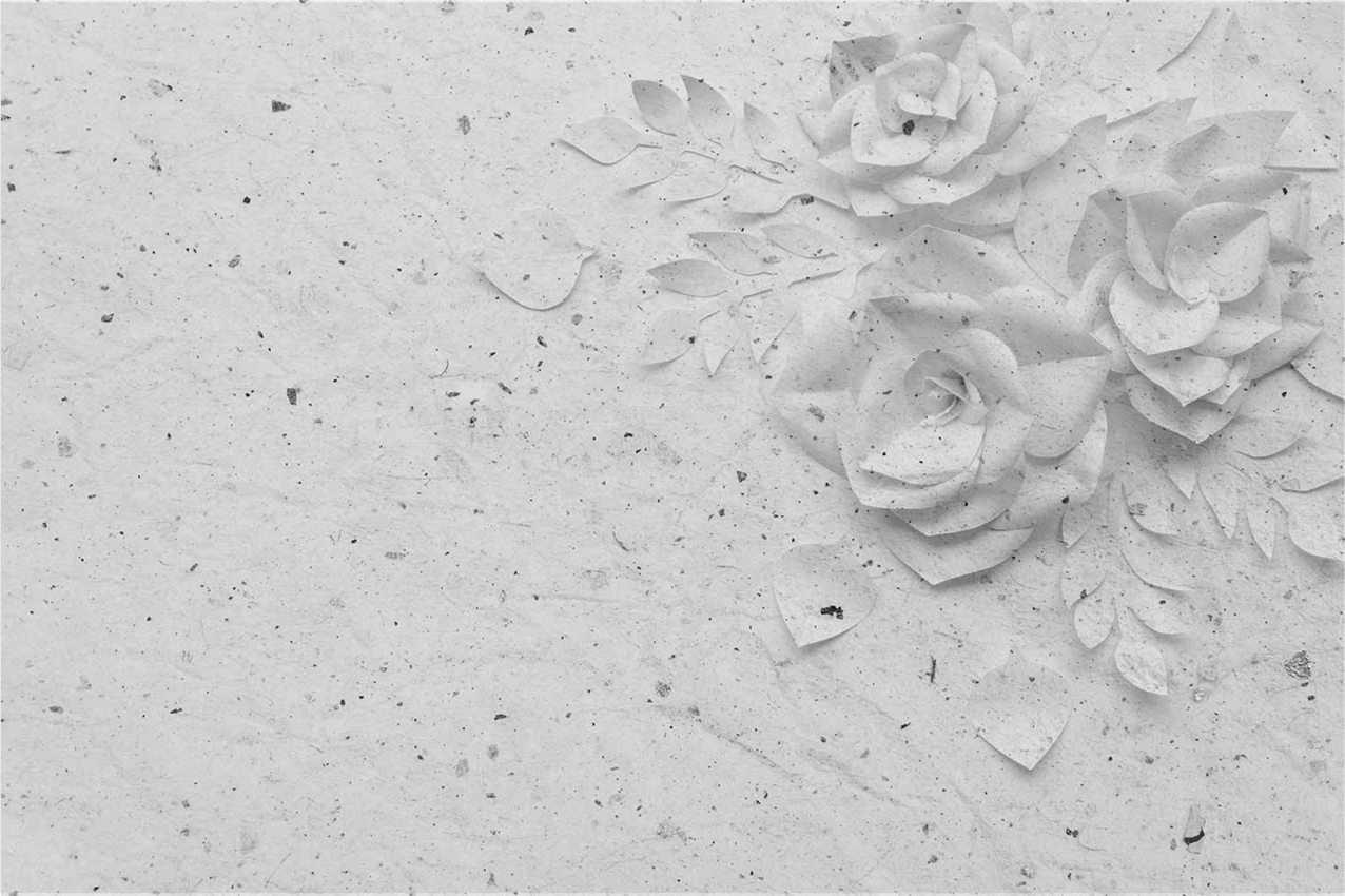 Elegant blomsterrelief dækkeserviet - TenStickers