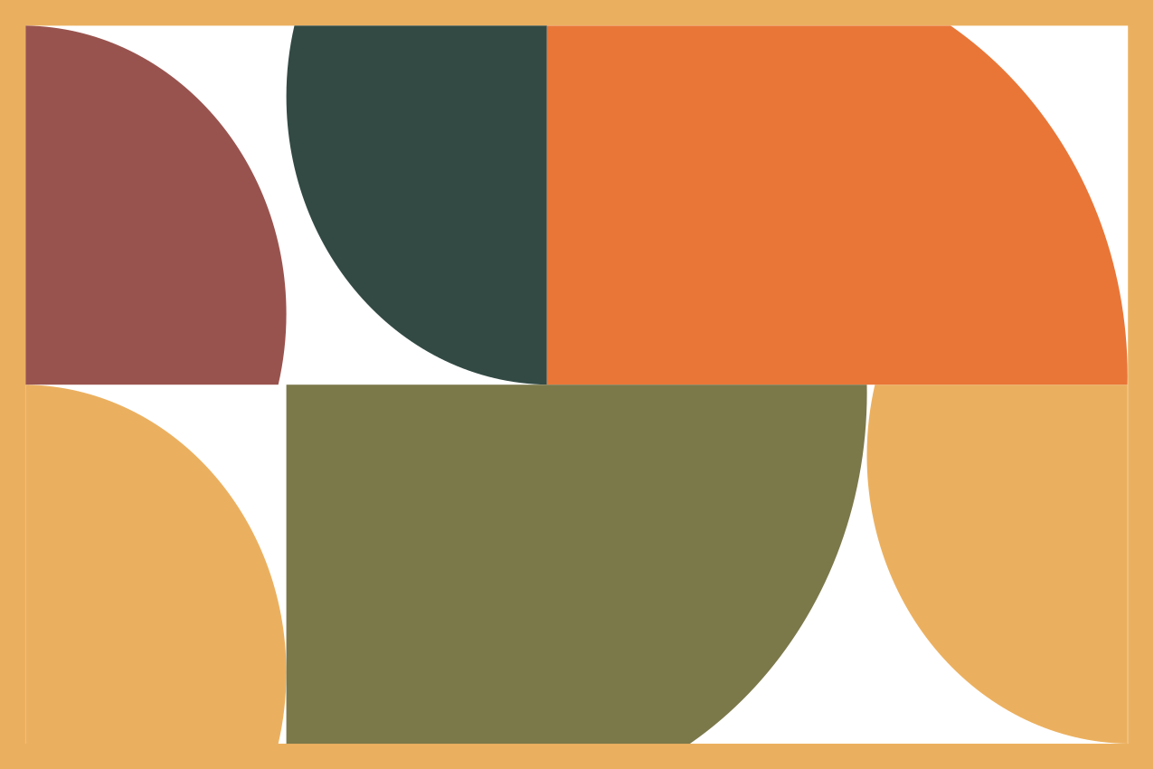 Moderne dækkeserviet med stilfulde geometriske former - TenStickers