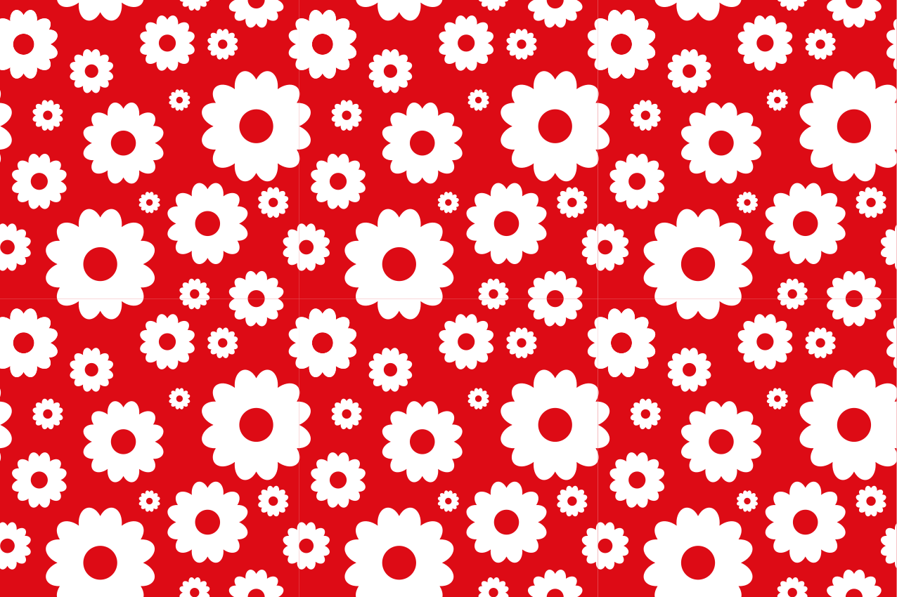 Original dækkeserviet botanisk print arrangement - TenStickers