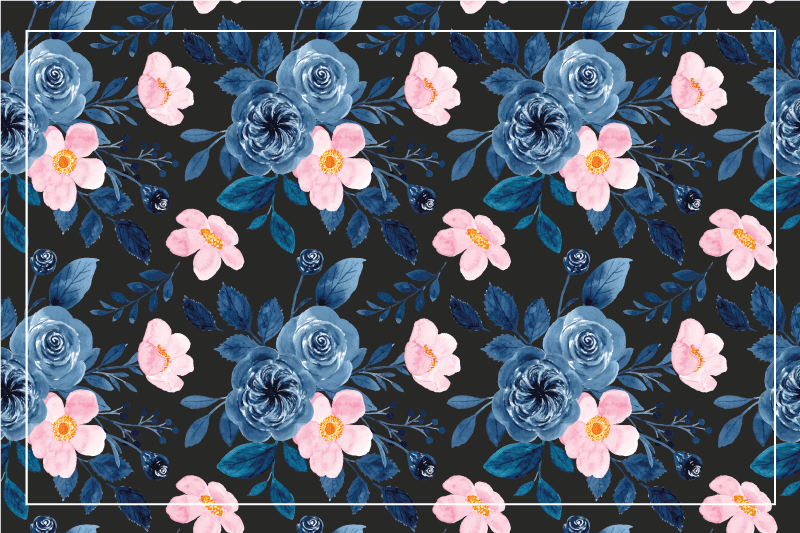 Original dækkeserviet med botanisk tekstur - TenStickers
