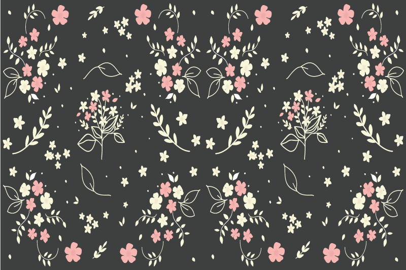 Original dækkeserviet blooming element overflade - TenStickers