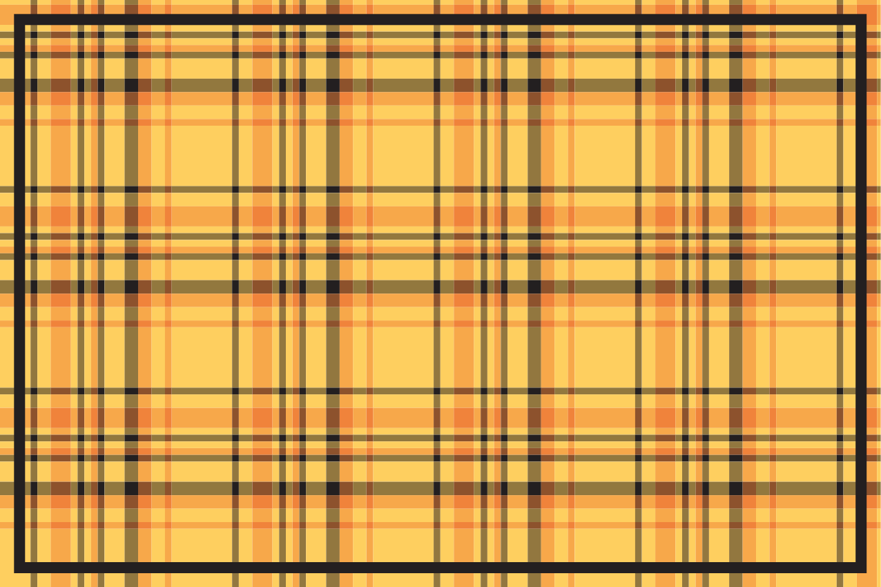 Dækkeserviet i ternet plaid mønster - TenStickers