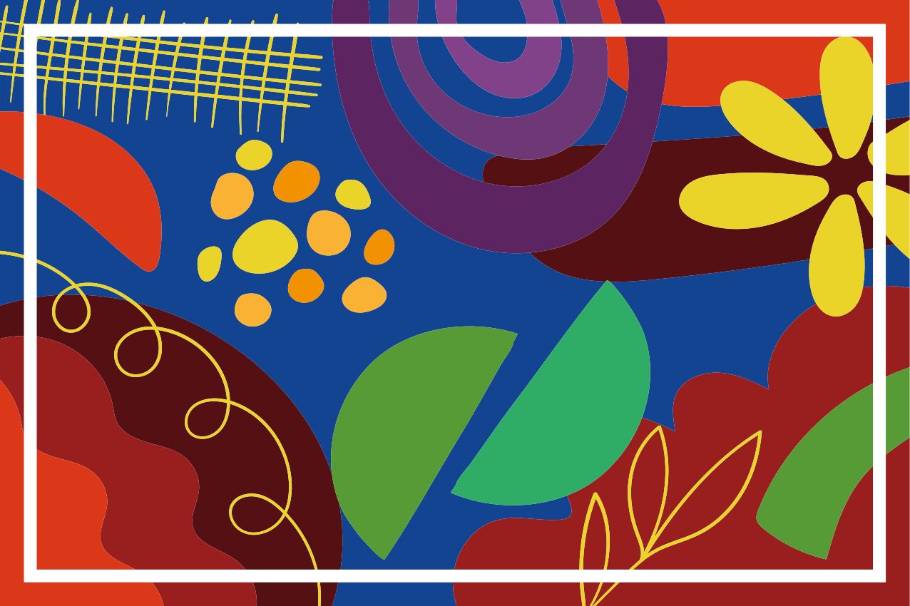 Original dækkeserviet med iøjnefaldende geometriske motiver - TenStickers