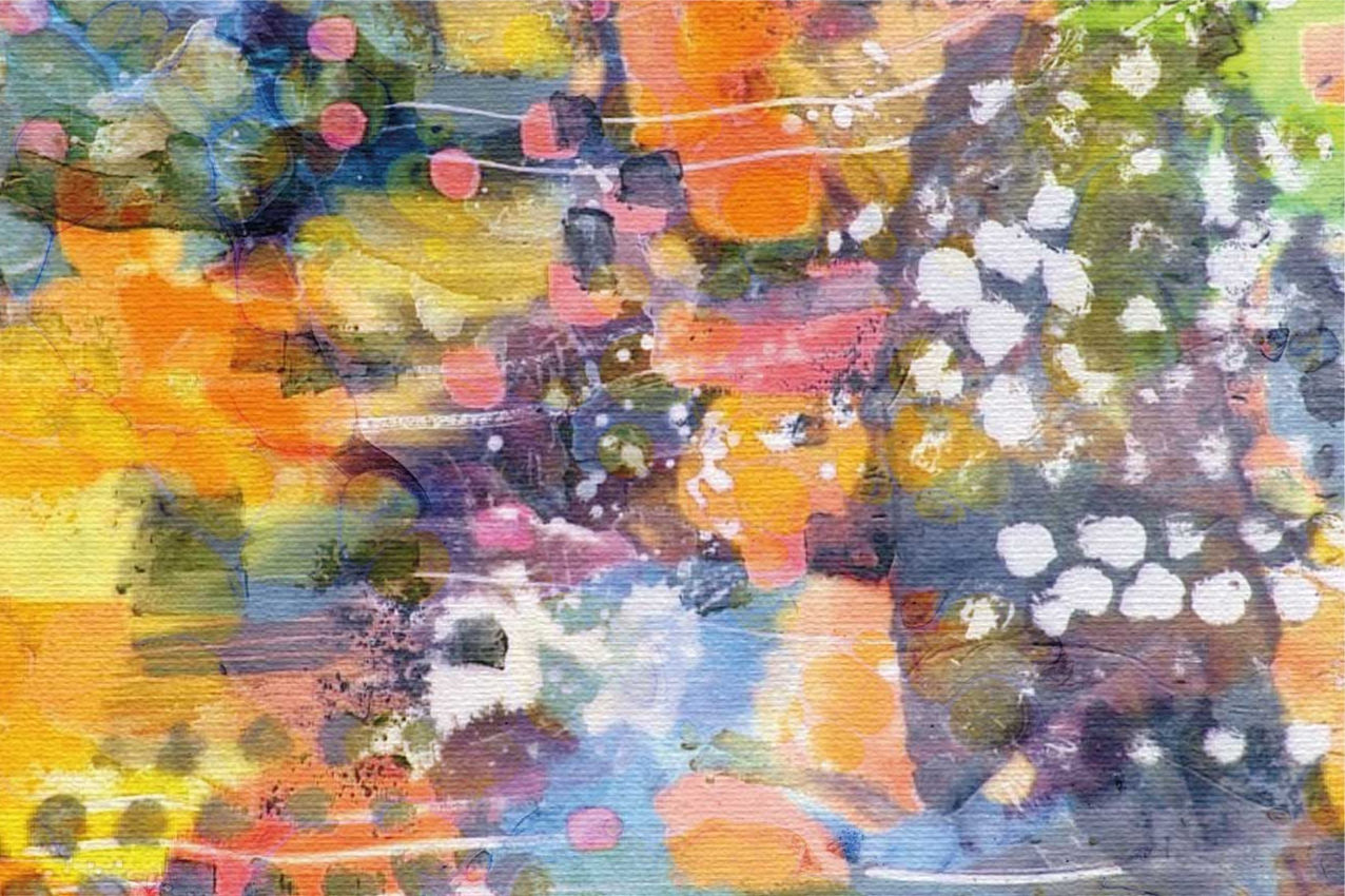 Dækkeserviet i livlige farvesplash - TenStickers