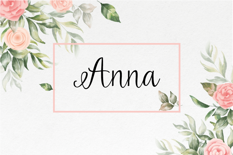 Navn dækkeserviet med blomsterdesign - TenStickers