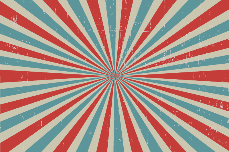 Blå og røde striber originale dækkeservietter - TenStickers