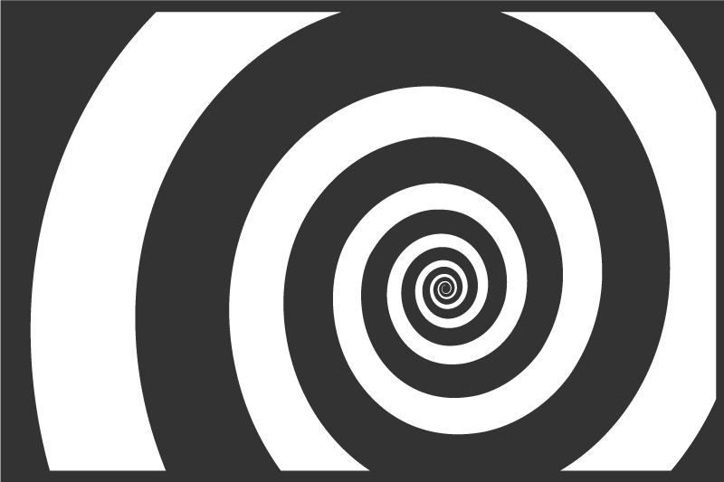 Dækkeserviet spiraloptisk effekt - TenStickers