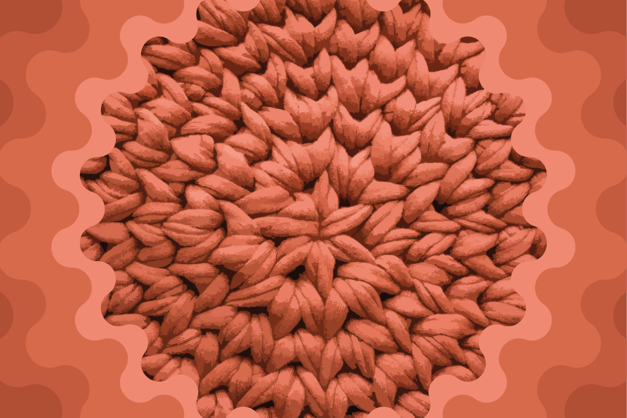 Blomstrede dækkeservietter i naturfiber imiteret - TenStickers