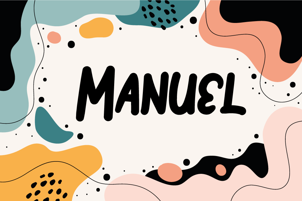 Dækkeserviet børn i livlige abstrakte former - TenStickers