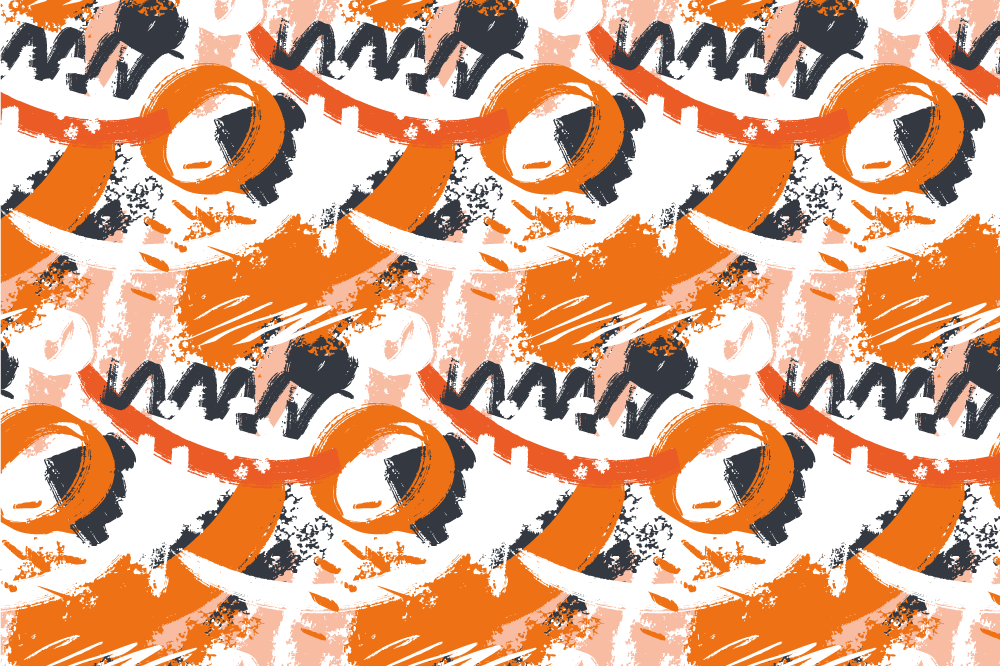 Dækkeserviet med abstrakt farverigt mønster - TenStickers