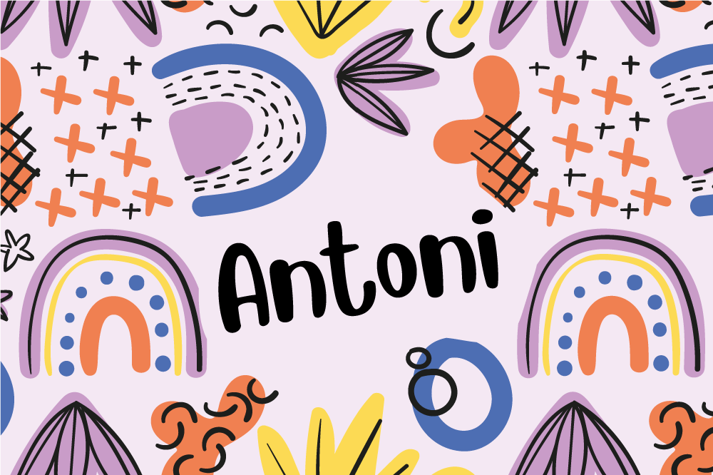 Dækkeserviet børn farverige regnbuemønstre - TenStickers