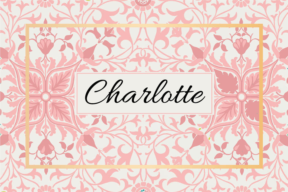 Navn dækkeserviet tilpasset botanisk arrangement - TenStickers