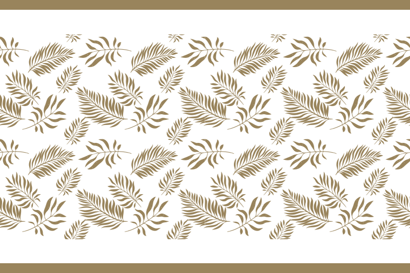 Elegant blad inspiration dækkeserviet - TenStickers
