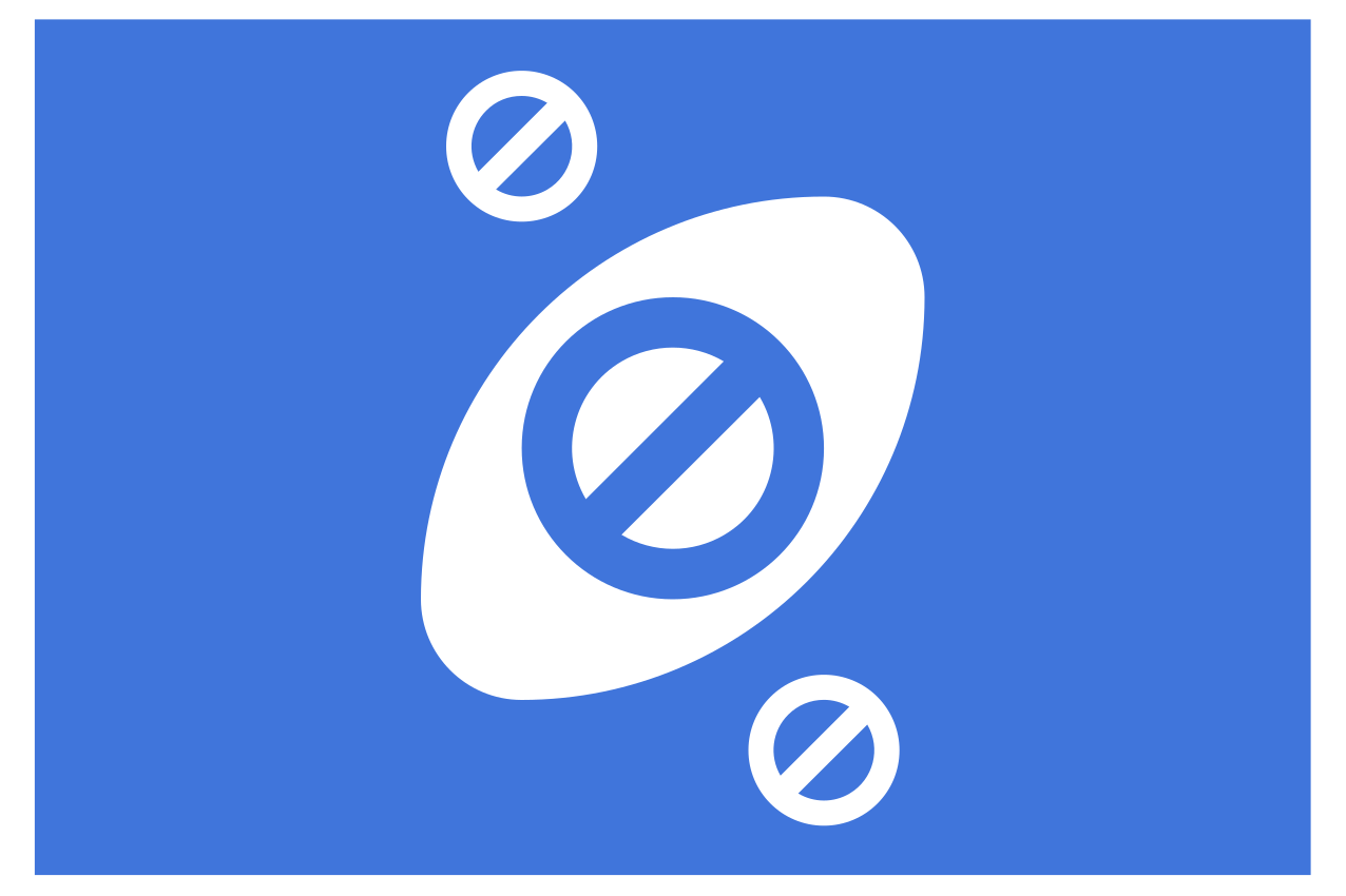 Moderne dækkeserviet minimalistisk blå accent - TenStickers