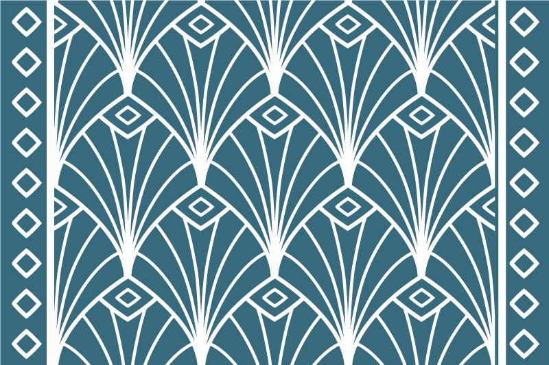 Moderne dækkeserviet med stilfuldt blomsterprint - TenStickers