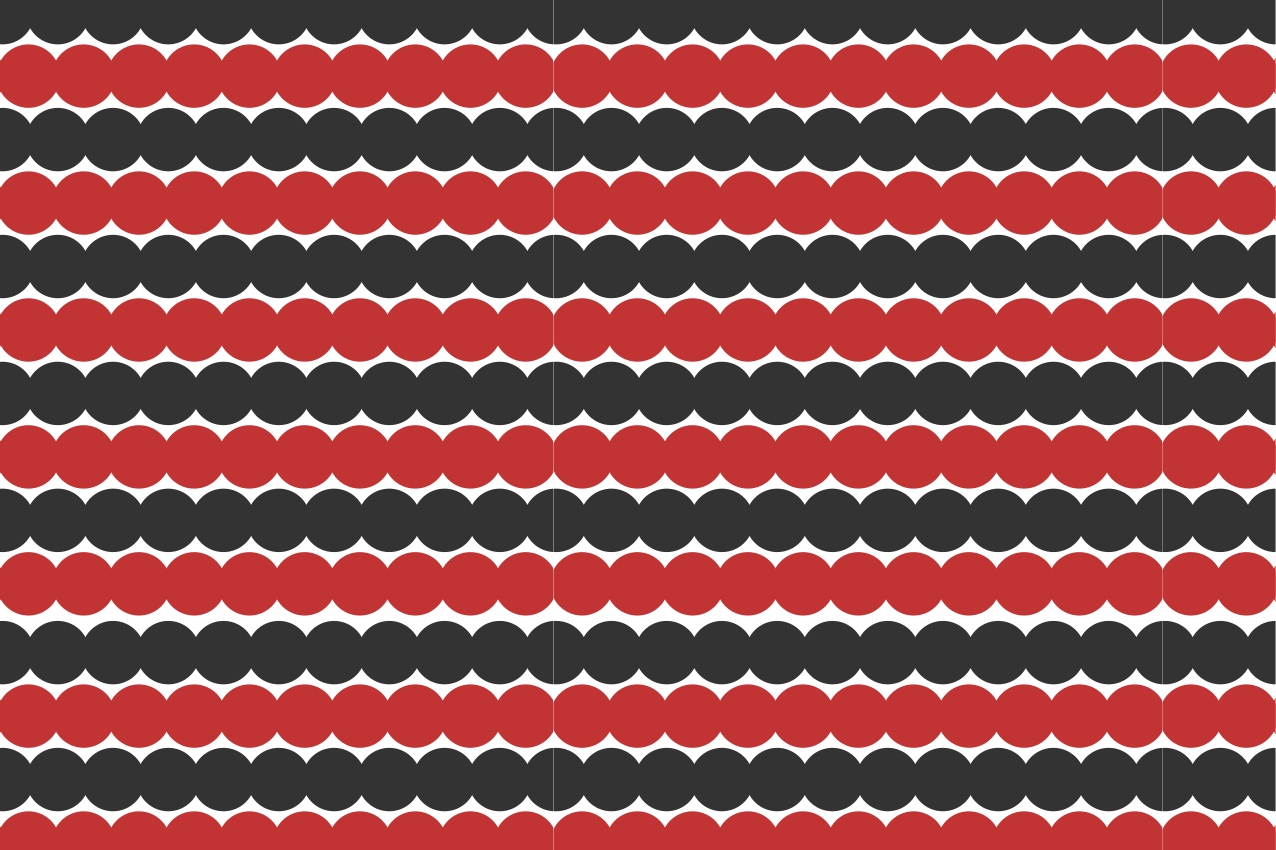 Moderne dækkeserviet med lagdelt cirkelmønster - TenStickers