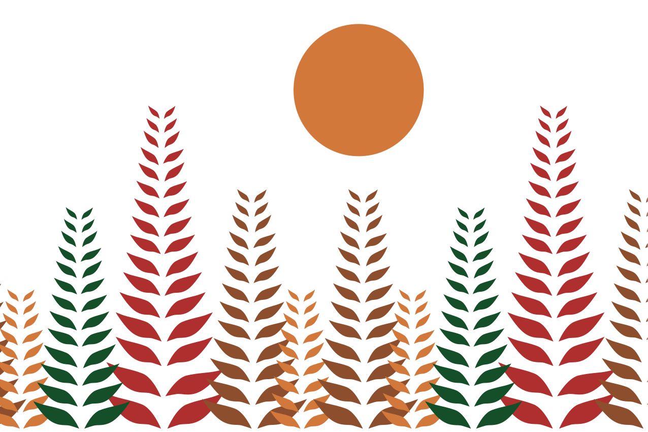 Moderne dækkeserviet med stilfuldt bladmønster - TenStickers