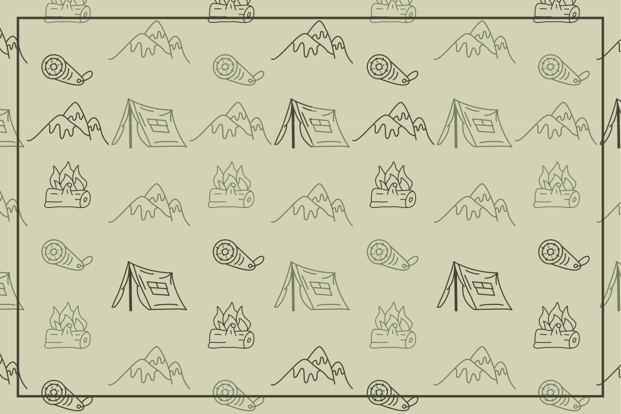 Original dækkeserviet til campingeventyr komponenter - TenStickers