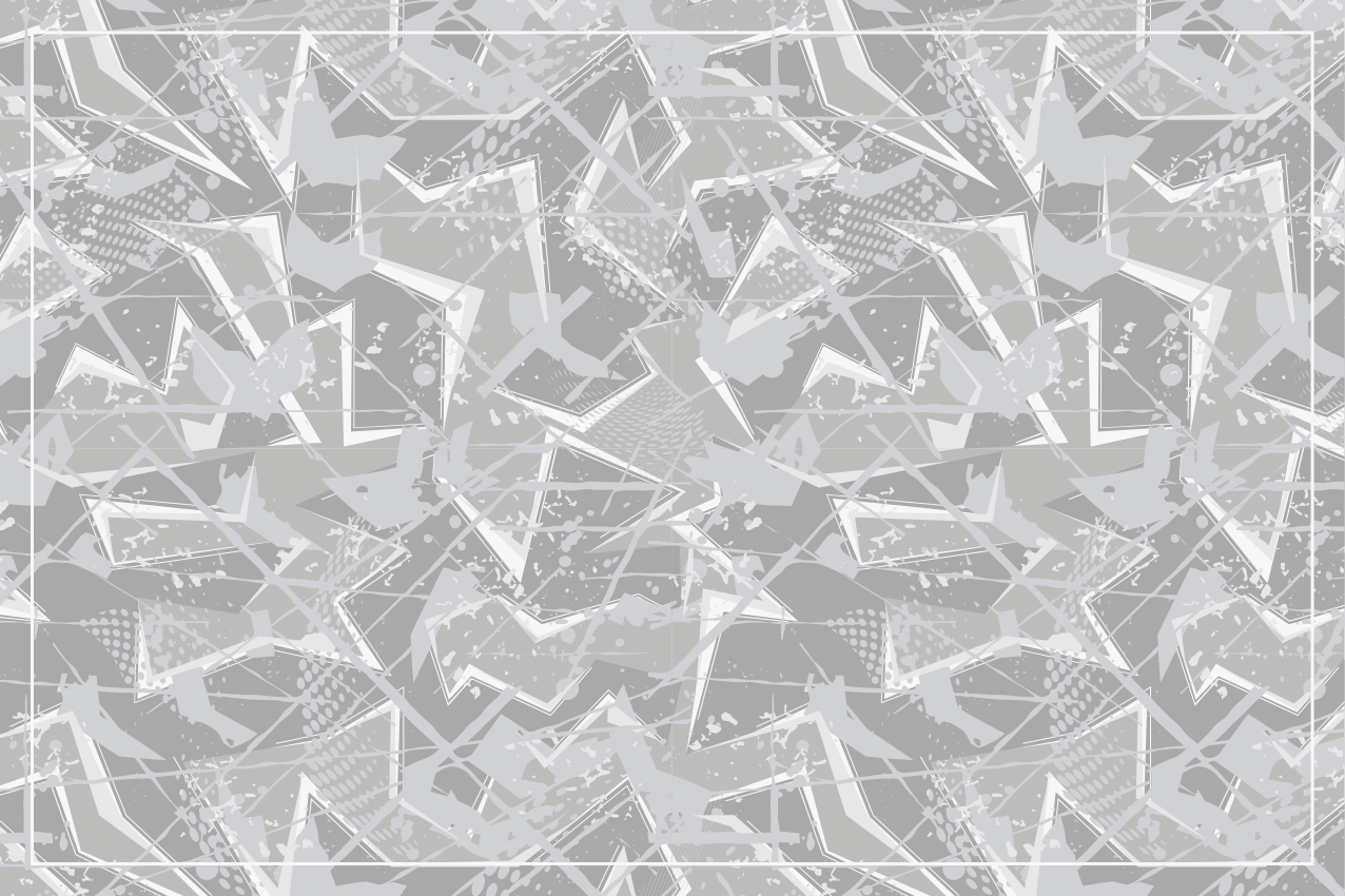 Dækkeserviet med abstrakte geometriske former - TenStickers