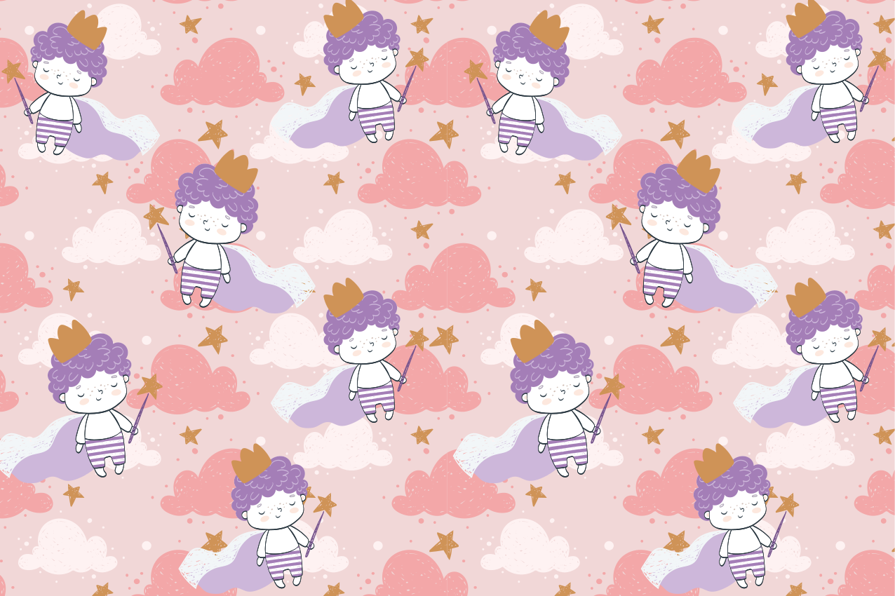 Dækkeserviet børn med søde animerede figurer - TenStickers