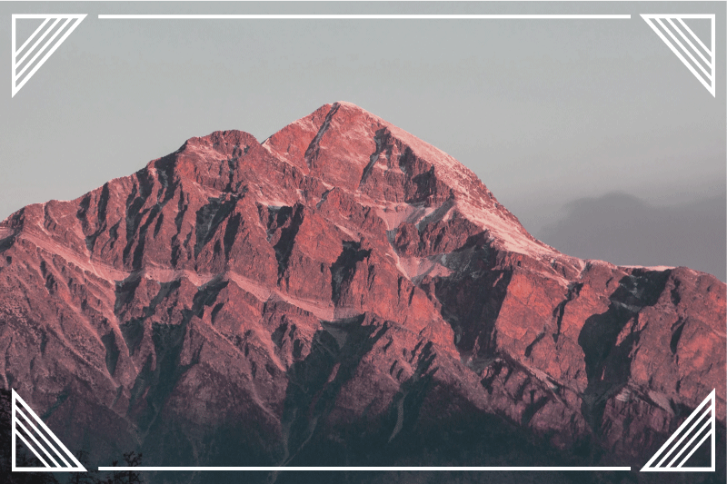 Moderne dækkeserviet bjerglandskab ro - TenStickers