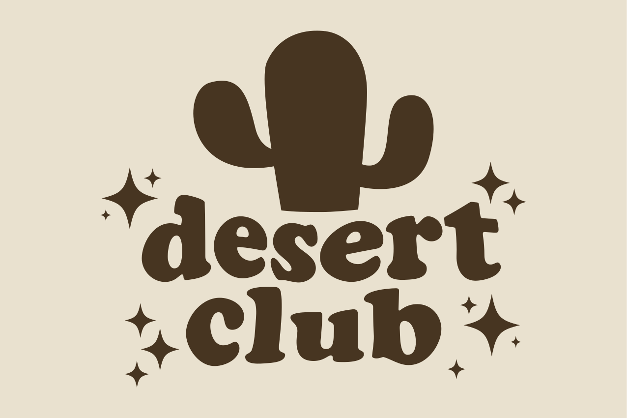 Original dækkeserviet cactus club design - TenStickers