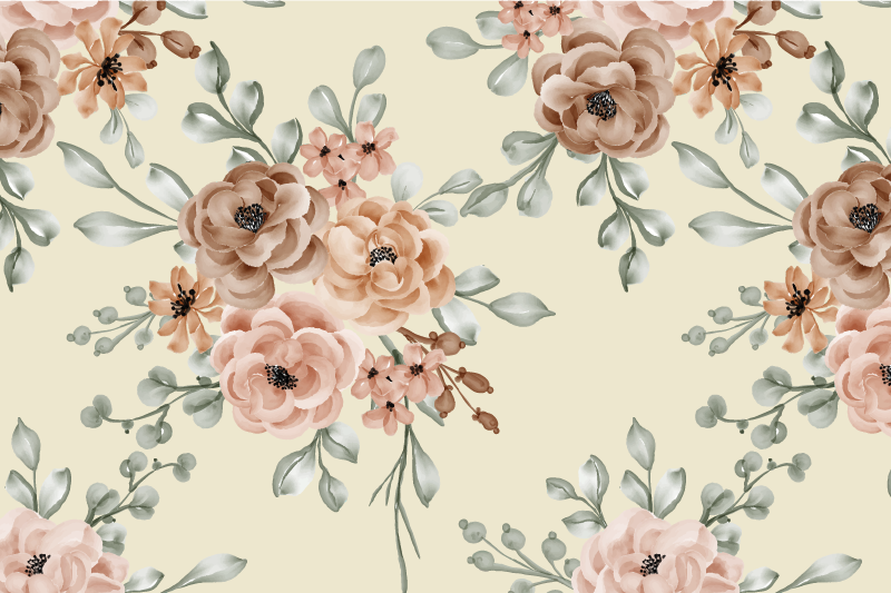 Romantiske store oliemaling roser elegante dækkeservietter - TenStickers