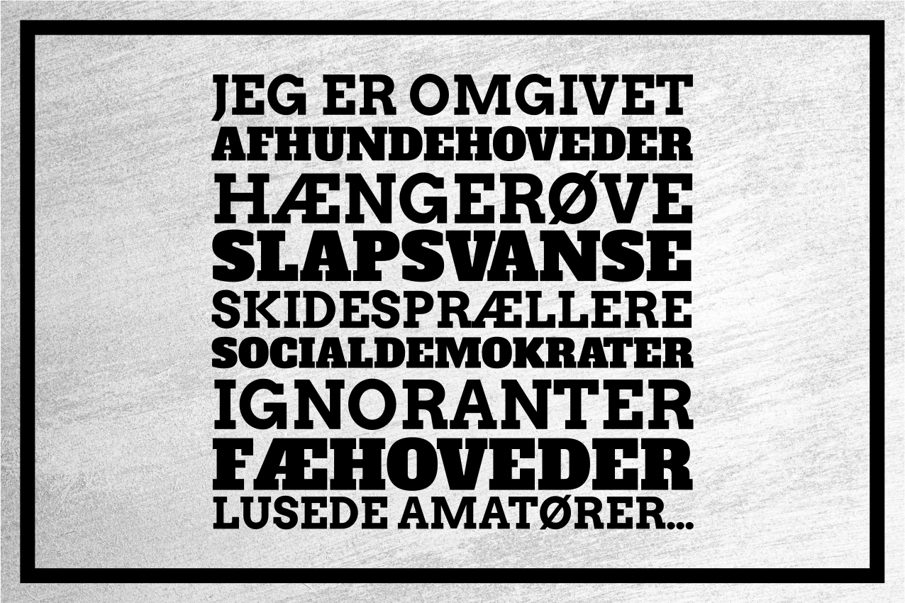 "jeg er omgivet" film citat dækkeservietter - TenStickers