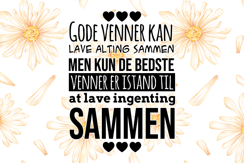 Venner gør alt sammen citer dækkeservietter - TenStickers