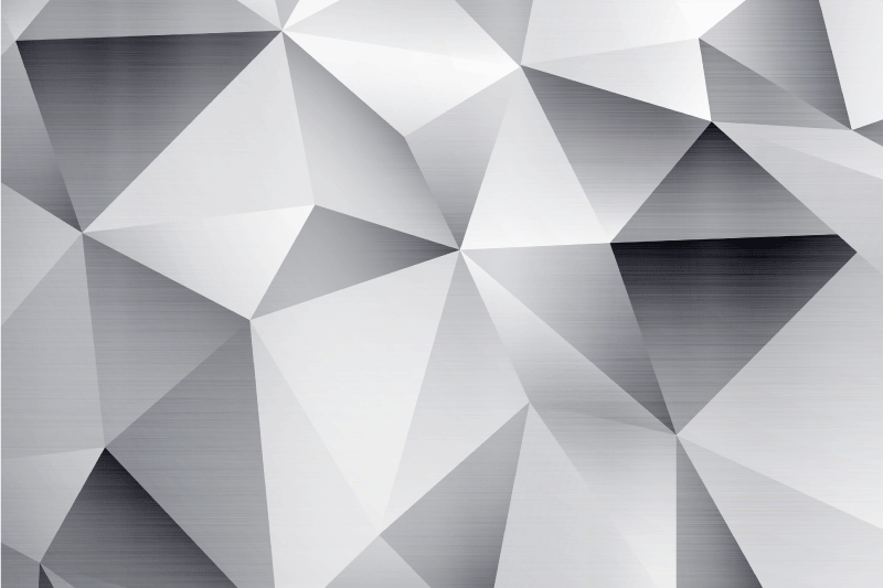 Moderne dækkeserviet med geometrisk metallic mønster - TenStickers