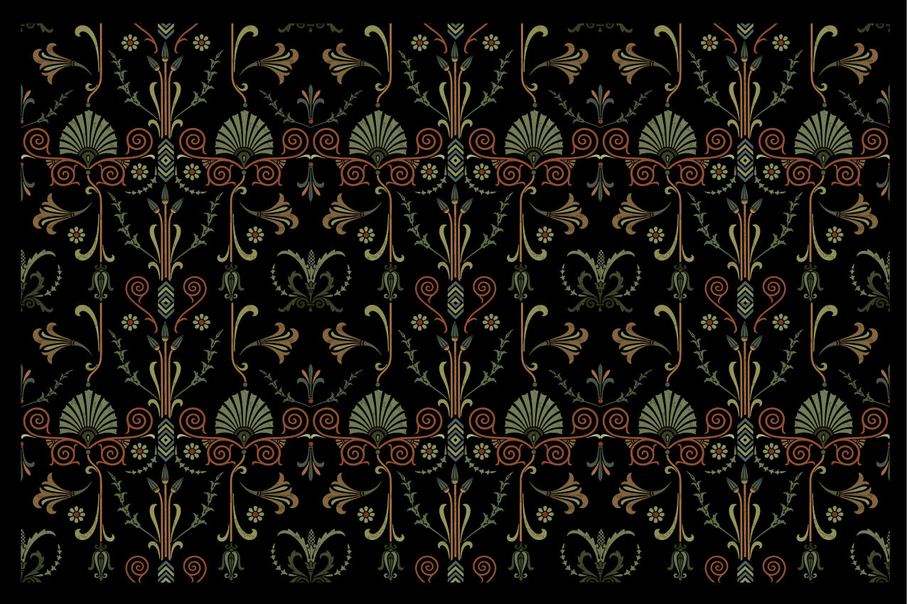 Floral tekstureret finish dækkeserviet - TenStickers