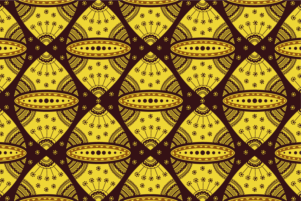 Dækkeserviet med komplekst geometrisk mønster - TenStickers