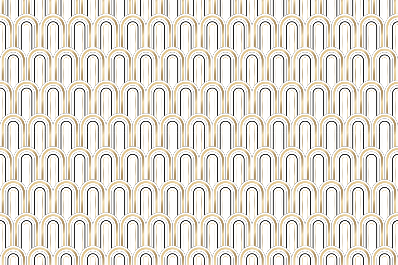 Moderne dækkeserviet med kurvede linjemotiver - TenStickers