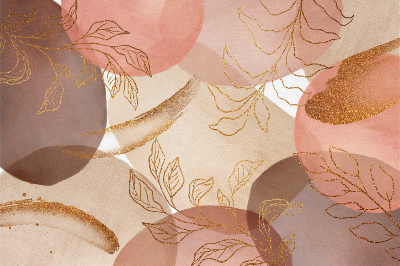 Dækkeserviet med elegante bladmotiver - TenStickers