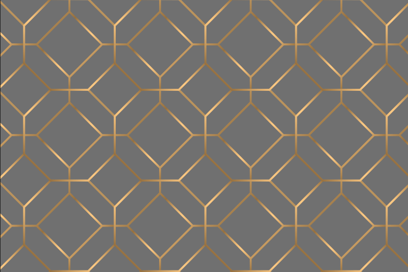 Geometriske sekskantede dækkeservietter - TenStickers