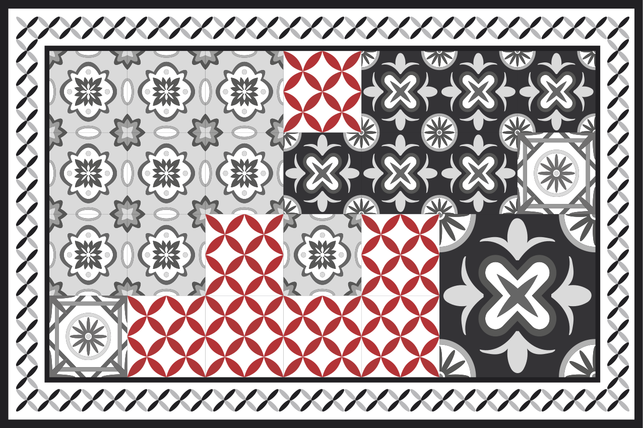 Dækkeserviet med sofistikeret tekstureret overflade - TenStickers