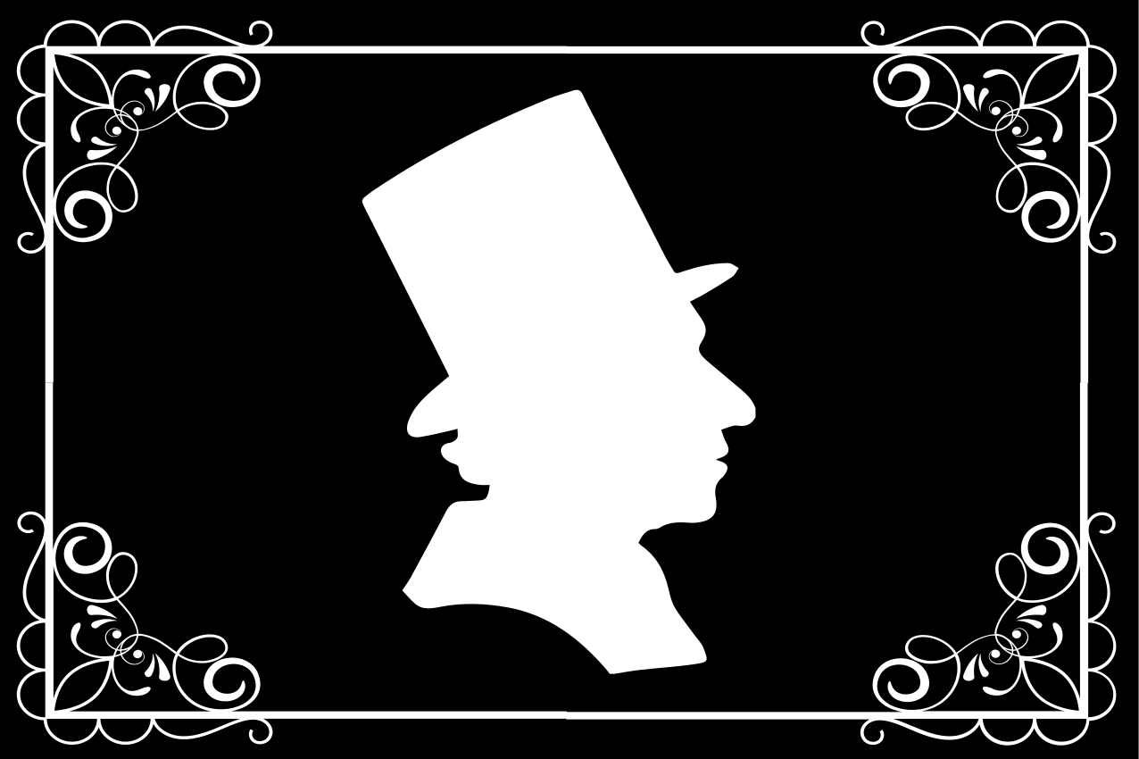 Silhuet af berømte hc andersen dækkeservietter - TenStickers