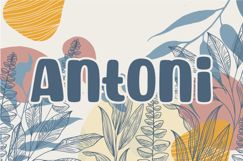 Original dækkeserviet med stilfuldt navnedesign - TenStickers