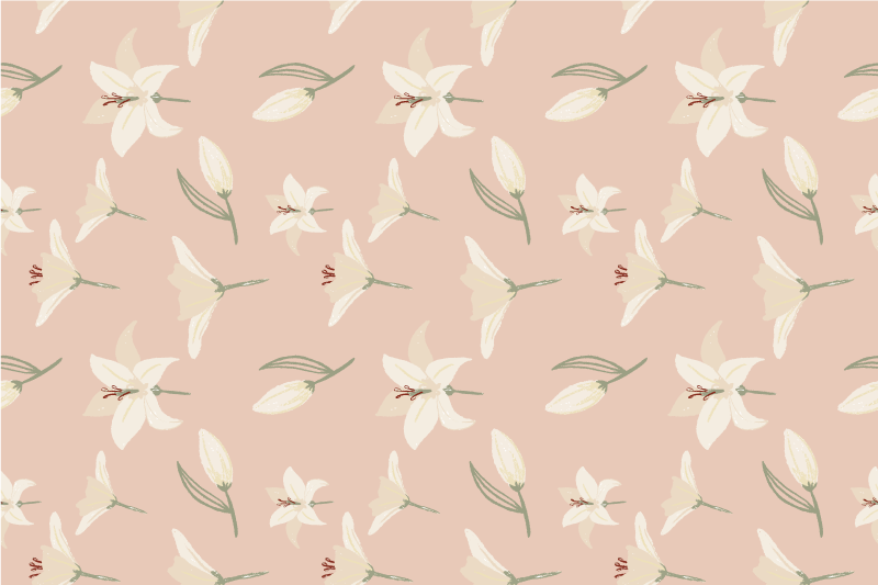 Jule dækkeserviet med blomsterdesign - TenStickers