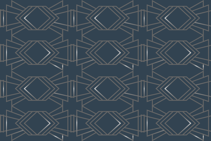 Moderne dækkeserviet med elegant geometrisk element - TenStickers