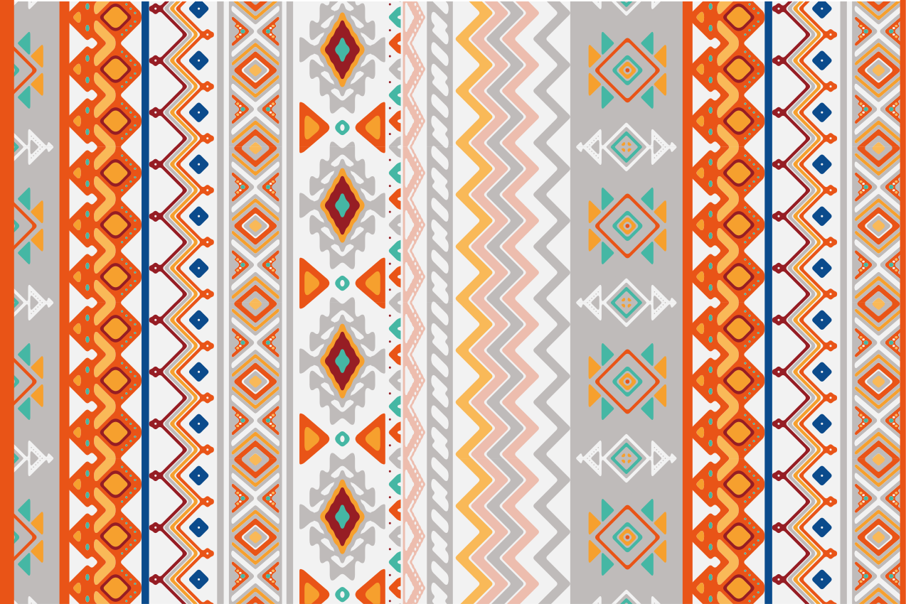 Teksturerede dækkeservietter i boheme-stil - TenStickers